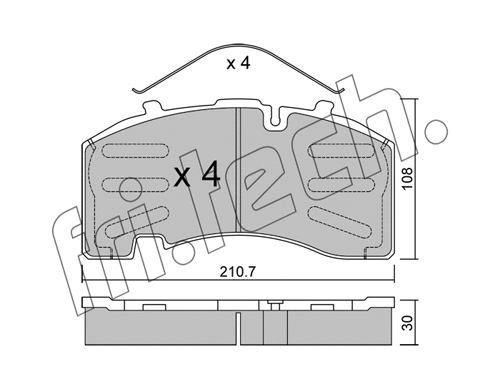 668.0 FRI.TECH. Комплект тормозных колодок, дисковый тормоз (фото 1)