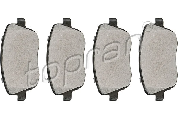 114 348 TOPRAN Комплект тормозных колодок, дисковый тормоз (фото 1)