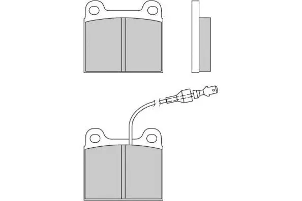 12-0131 E.T.F. Комплект тормозных колодок, дисковый тормоз (фото 1)