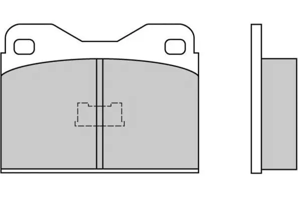 12-0136 E.T.F. Комплект тормозных колодок, дисковый тормоз (фото 1)