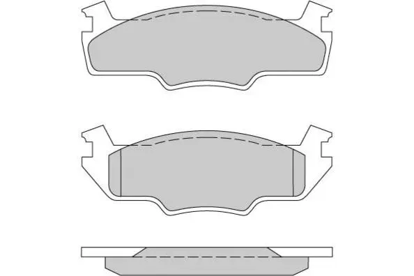 12-0162 E.T.F. Комплект тормозных колодок, дисковый тормоз (фото 1)