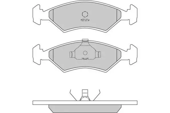 12-0163-1 E.T.F. Комплект тормозных колодок, дисковый тормоз (фото 1)