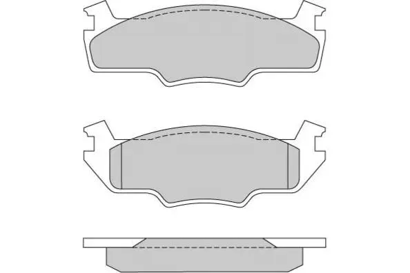 12-0166 E.T.F. Комплект тормозных колодок, дисковый тормоз (фото 1)