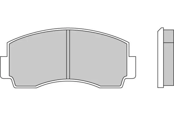 12-0168 E.T.F. Комплект тормозных колодок, дисковый тормоз (фото 1)