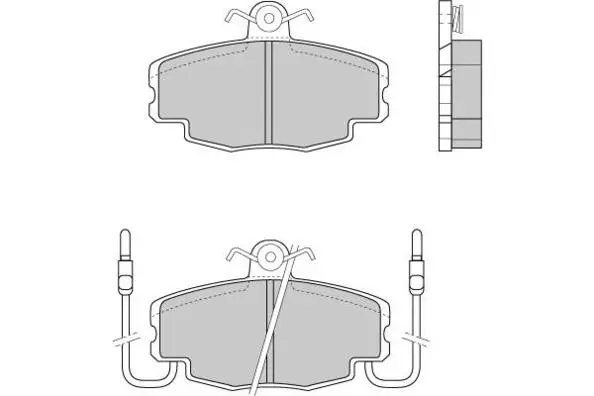 12-0201 E.T.F. Комплект тормозных колодок, дисковый тормоз (фото 1)