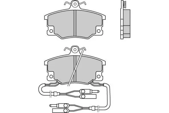 12-0210 E.T.F. Комплект тормозных колодок, дисковый тормоз (фото 1)