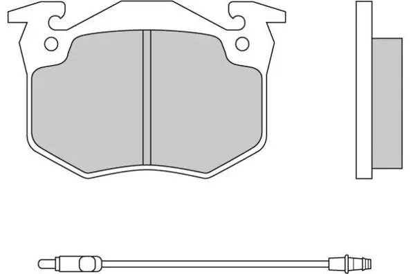 12-0230 E.T.F. Комплект тормозных колодок, дисковый тормоз (фото 1)