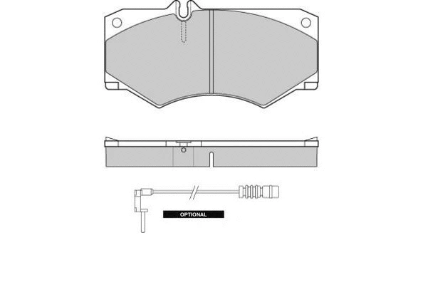 12-0238 E.T.F. Комплект тормозных колодок, дисковый тормоз (фото 1)
