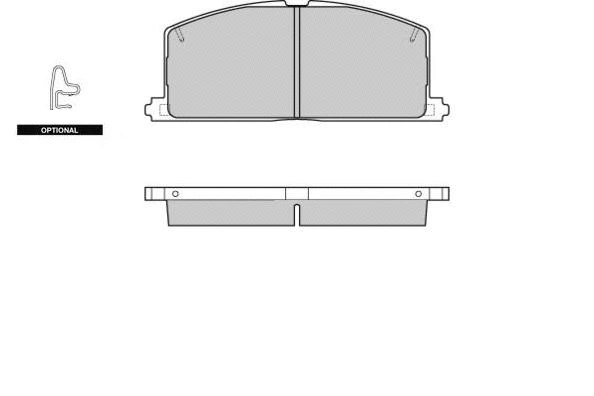 12-0255 E.T.F. Комплект тормозных колодок, дисковый тормоз (фото 1)