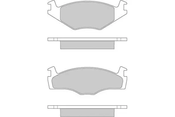 12-0261 E.T.F. Комплект тормозных колодок, дисковый тормоз (фото 1)