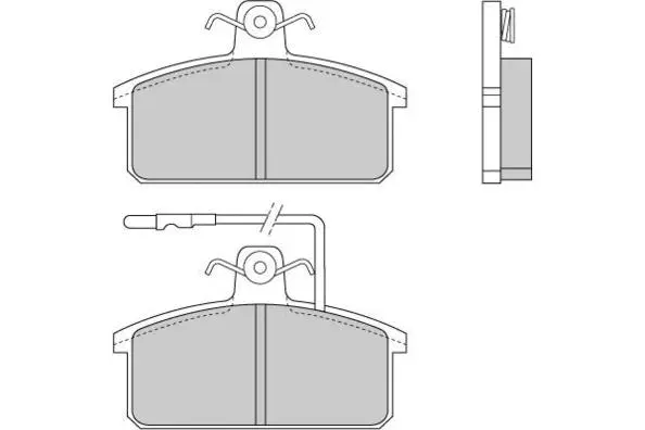 12-0265-2 E.T.F. Комплект тормозных колодок, дисковый тормоз (фото 1)