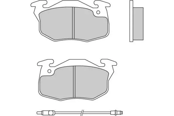 12-0269 E.T.F. Комплект тормозных колодок, дисковый тормоз (фото 1)
