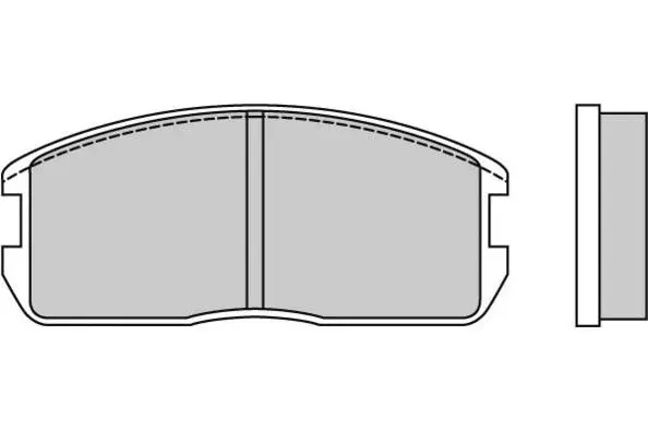 12-0270 E.T.F. Комплект тормозных колодок, дисковый тормоз (фото 1)
