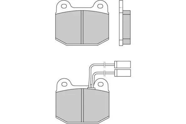 12-0274 E.T.F. Комплект тормозных колодок, дисковый тормоз (фото 1)