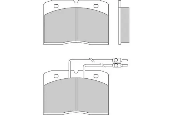 12-0275 E.T.F. Комплект тормозных колодок, дисковый тормоз (фото 1)