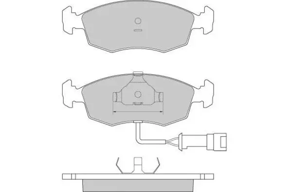 12-0282 E.T.F. Комплект тормозных колодок, дисковый тормоз (фото 1)
