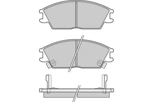 12-0293 E.T.F. Комплект тормозных колодок, дисковый тормоз (фото 1)