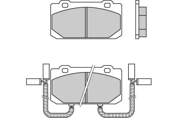 12-0319 E.T.F. Комплект тормозных колодок, дисковый тормоз (фото 1)