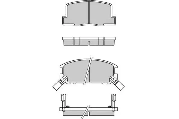 12-0325 E.T.F. Комплект тормозных колодок, дисковый тормоз (фото 1)
