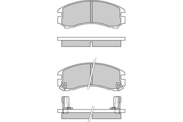 12-0332 E.T.F. Комплект тормозных колодок, дисковый тормоз (фото 1)