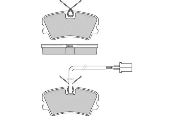 12-0342 E.T.F. Комплект тормозных колодок, дисковый тормоз (фото 1)
