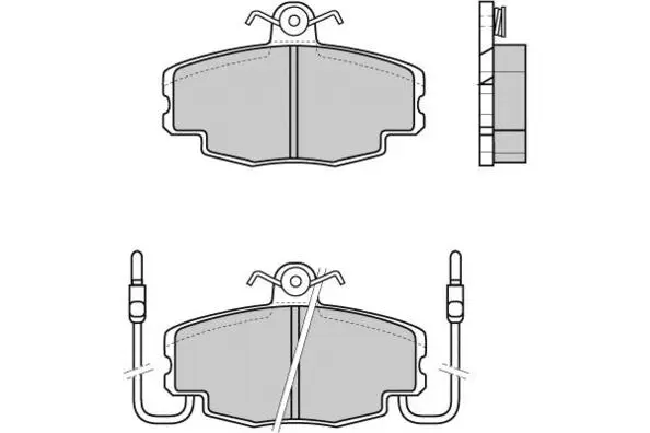 12-0360 E.T.F. Комплект тормозных колодок, дисковый тормоз (фото 1)