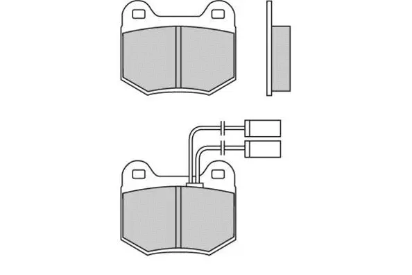 12-0364 E.T.F. Комплект тормозных колодок, дисковый тормоз (фото 1)