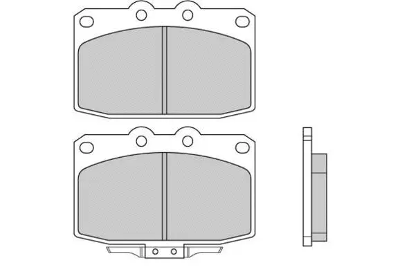 12-0369 E.T.F. Комплект тормозных колодок, дисковый тормоз (фото 1)