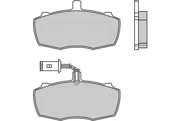 12-0384 E.T.F. Комплект тормозных колодок, дисковый тормоз (фото 1)