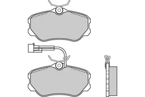 12-0385 E.T.F. Комплект тормозных колодок, дисковый тормоз (фото 1)