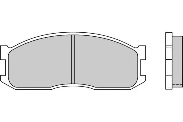 12-0389 E.T.F. Комплект тормозных колодок, дисковый тормоз (фото 1)