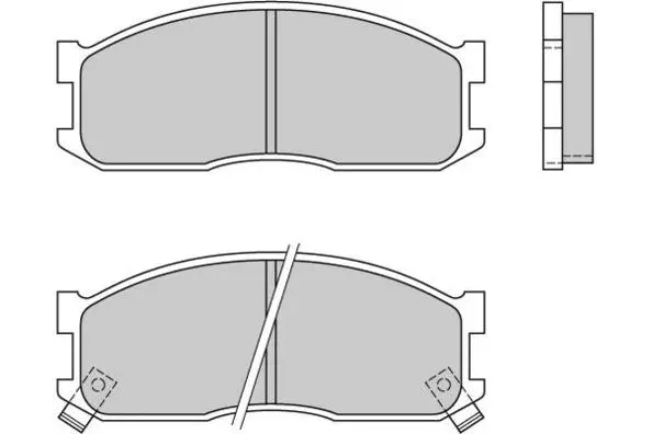 12-0390 E.T.F. Комплект тормозных колодок, дисковый тормоз (фото 1)