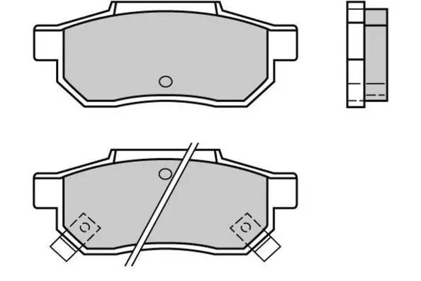 12-0396 E.T.F. Комплект тормозных колодок, дисковый тормоз (фото 1)