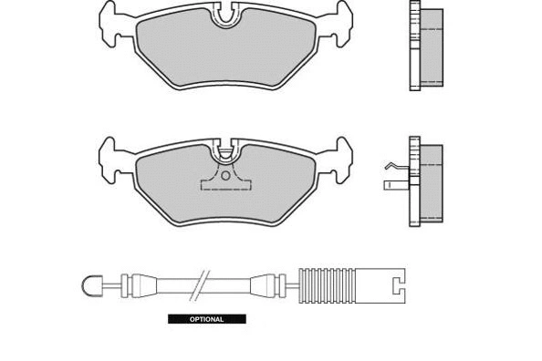 12-0415 E.T.F. Комплект тормозных колодок, дисковый тормоз (фото 1)