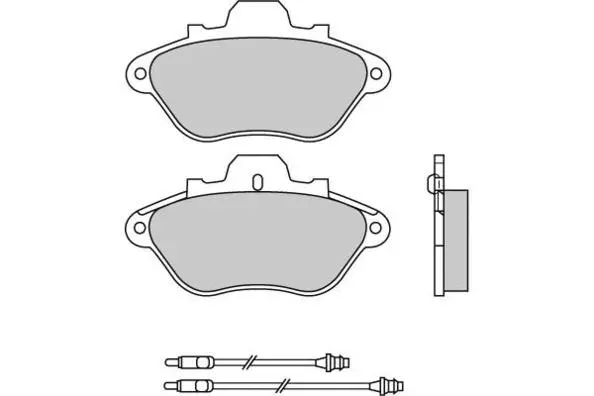 12-0430 E.T.F. Комплект тормозных колодок, дисковый тормоз (фото 1)