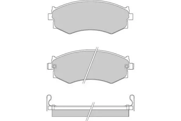 12-0439 E.T.F. Комплект тормозных колодок, дисковый тормоз (фото 1)