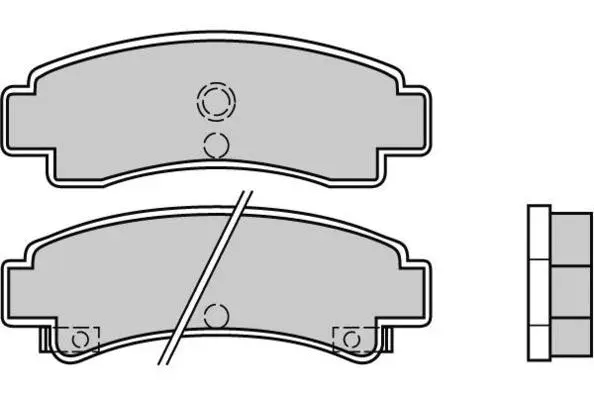 12-0442 E.T.F. Комплект тормозных колодок, дисковый тормоз (фото 1)