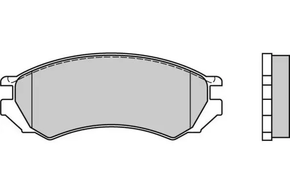 12-0468 E.T.F. Комплект тормозных колодок, дисковый тормоз (фото 1)