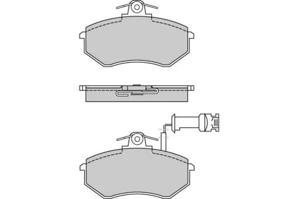 12-0497 E.T.F. Комплект тормозных колодок, дисковый тормоз (фото 1)