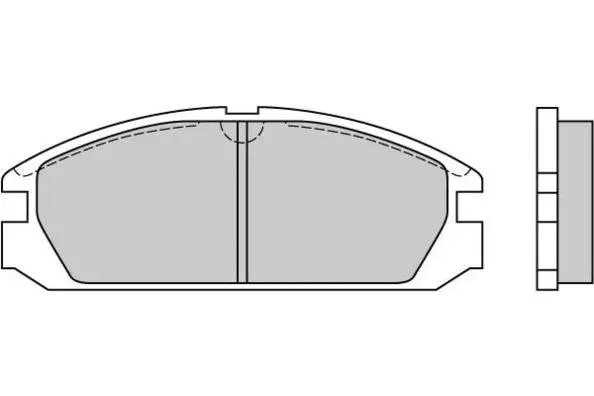 12-0503 E.T.F. Комплект тормозных колодок, дисковый тормоз (фото 1)