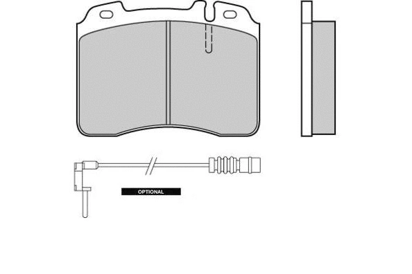 12-0506 E.T.F. Комплект тормозных колодок, дисковый тормоз (фото 1)