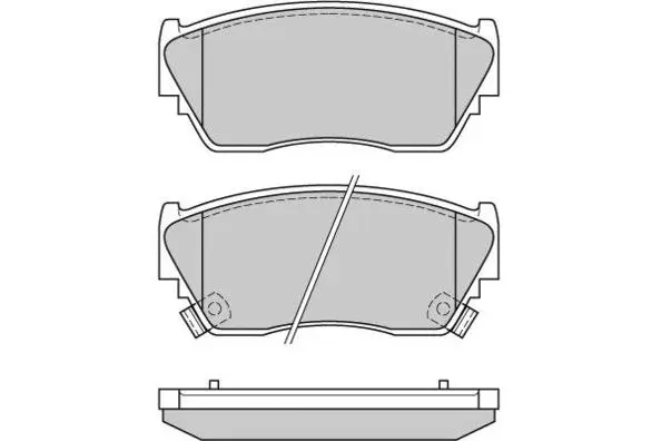 12-0511 E.T.F. Комплект тормозных колодок, дисковый тормоз (фото 1)