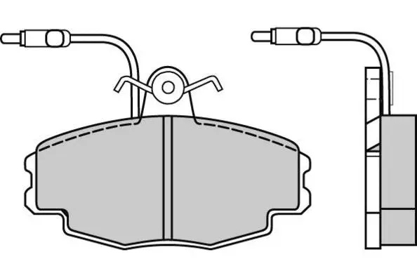 12-0528 E.T.F. Комплект тормозных колодок, дисковый тормоз (фото 1)