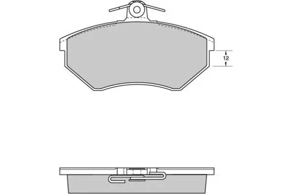 12-0532 E.T.F. Комплект тормозных колодок, дисковый тормоз (фото 1)