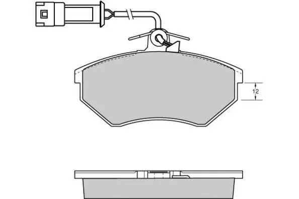 12-0533 E.T.F. Комплект тормозных колодок, дисковый тормоз (фото 1)