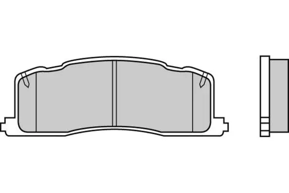 12-0538 E.T.F. Комплект тормозных колодок, дисковый тормоз (фото 1)