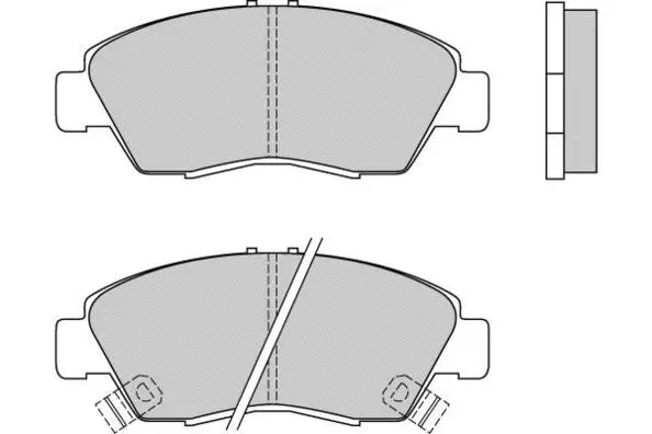 12-0547 E.T.F. Комплект тормозных колодок, дисковый тормоз (фото 1)