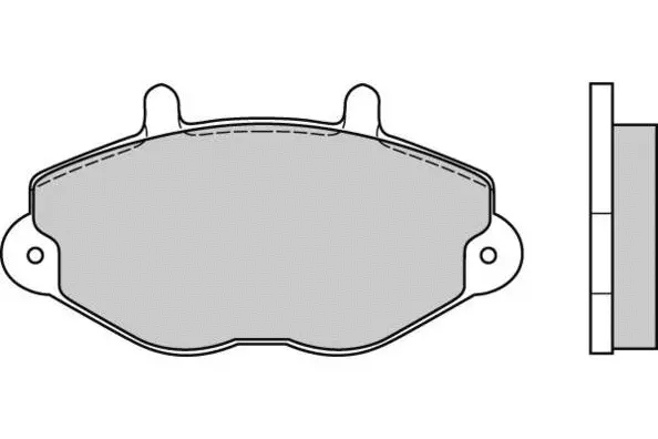 12-0549 E.T.F. Комплект тормозных колодок, дисковый тормоз (фото 1)