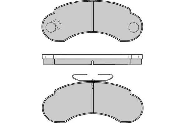 12-0566 E.T.F. Комплект тормозных колодок, дисковый тормоз (фото 1)