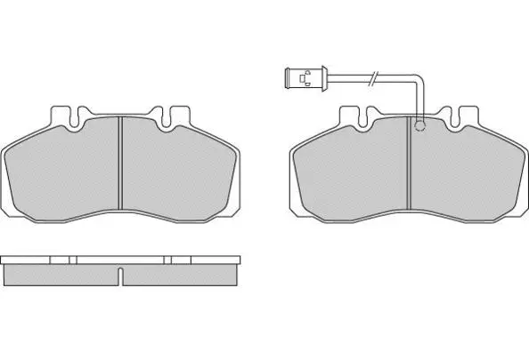 12-0568 E.T.F. Комплект тормозных колодок, дисковый тормоз (фото 1)